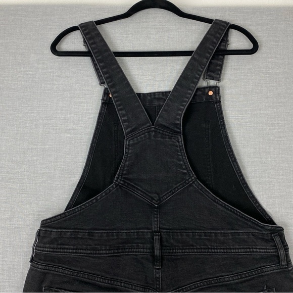Old Navy Black Overalls Classic Denim Style - Picture 4 of 12